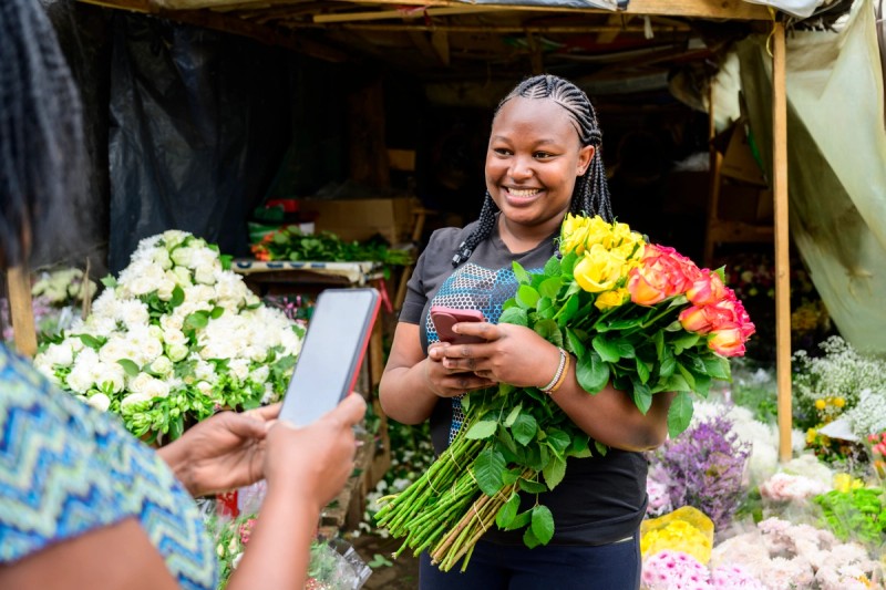 Woman working