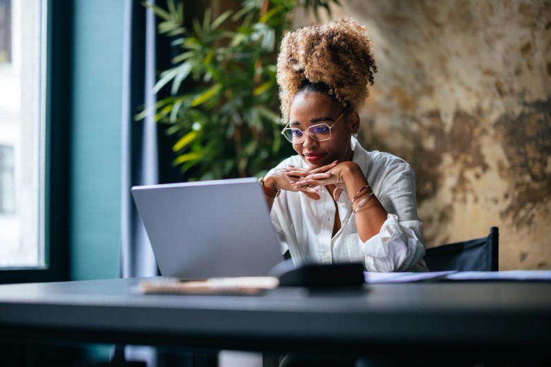 Woman working